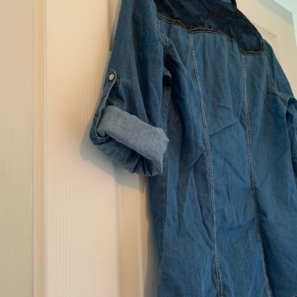 Forever 21 Denim Long Sleeve Shirt - Picture 8 of 8